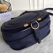 Kitlife Chloe Marcie Crossbody Bag in Dark Blue Calfskin 24x20x10cm - 6