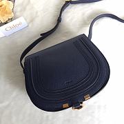 Kitlife Chloe Marcie Crossbody Bag in Dark Blue Calfskin 24x20x10cm - 5