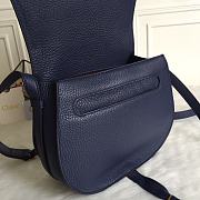 Kitlife Chloe Marcie Crossbody Bag in Dark Blue Calfskin 24x20x10cm - 3