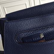 Kitlife Chloe Marcie Crossbody Bag in Dark Blue Calfskin 24x20x10cm - 2