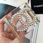 Kitlife Chanel Lucite Pearl CC Cuff  - 3