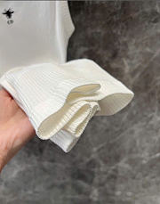 Kitlife Dior Tank Top White Ribbed Cotton Jersey  - 6