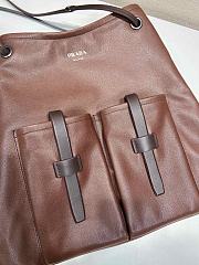 Kitlife Prada Route Large Leather Bag Cocoa Brown 1BC293 39x33cm - 2