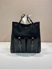 Kitlife Prada Route Large Leather Bag Black 1BC293 39x33cm  - 1