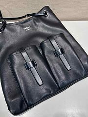 Kitlife Prada Route Large Leather Bag Black 1BC293 39x33cm  - 5