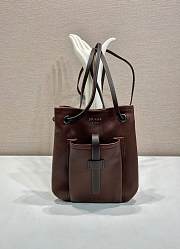 Kitlife Prada Route Mini Leather Bag Cocoa Brown 1BH288 25x24cm - 1