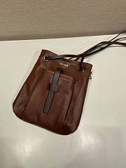 Kitlife Prada Route Mini Leather Bag Cocoa Brown 1BH288 25x24cm - 6