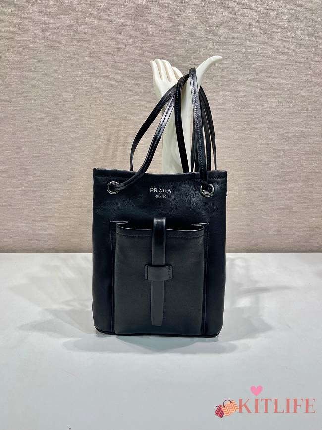 Kitlife Prada Route Mini Leather Bag Black 1BH288 25x24cm  - 1