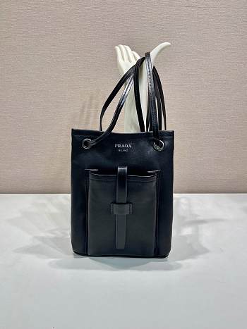Kitlife Prada Route Mini Leather Bag Black 1BH288 25x24cm 
