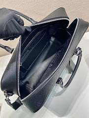 Kitlife Prada Saffiano Black Leather Briefcase 40x27x10.5cm - 3