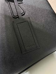 Kitlife Prada Saffiano Black Leather Briefcase 40x27x10.5cm - 4