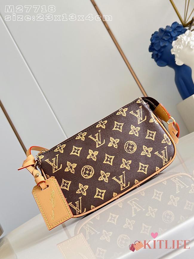 Kitlife Louis Vuitton Pochette Accessoires Bag Monogram Origine Ebene M27718 23.5x13.5x4cm - 1