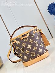 Kitlife Louis Vuitton Nano Noé Bag Monogram Origine Ebene M27699 16x10x13cm - 6