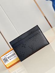 Kitlife Louis Vuitton Double Card Holder Black M26734 11x7x1.5cm - 1