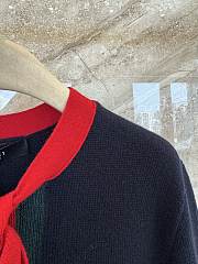 Kitlife Gucci Dark Blue Knit Wool Cashmere Dress with Web  - 5