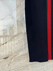 Kitlife Gucci Dark Blue Knit Wool Cashmere Dress with Web  - 6