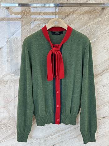 Kitlife Gucci Knit Wool Cashmere Cardigan With Web 