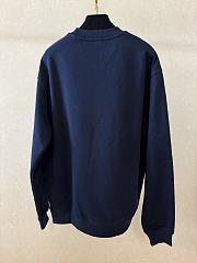 Kitlife Gucci Cotton Jersey Sweatshirt With Embroidery Dark Blue  - 6