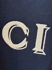 Kitlife Gucci Cotton Jersey Sweatshirt With Embroidery Dark Blue  - 4