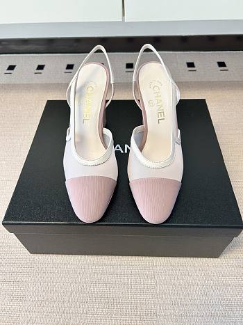 Kitlife Chanel Pink Cap Toe CC Slingback Sandals
