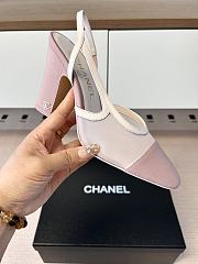 Kitlife Chanel Pink Cap Toe CC Slingback Sandals - 2
