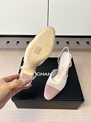 Kitlife Chanel Pink Cap Toe CC Slingback Sandals - 6