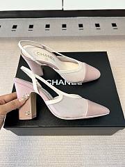 Kitlife Chanel Pink Cap Toe CC Slingback Sandals - 5