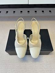 Kitlife Chanel Beige Cap Toe CC Slingback Sandals - 1