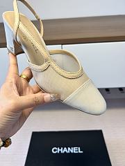 Kitlife Chanel Beige Cap Toe CC Slingback Sandals - 2