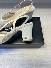 Kitlife Chanel Beige Cap Toe CC Slingback Sandals - 4