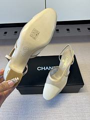 Kitlife Chanel Beige Cap Toe CC Slingback Sandals - 6