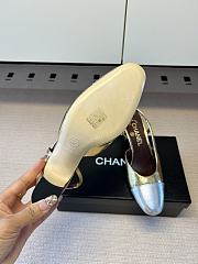 Kitlife Chanel Gold Cap Toe CC Slingback Sandals   - 4