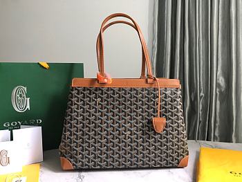 Kitlife Goyard Bellechasse Biaude Tote Bag Black & Brown 36x15x27cm