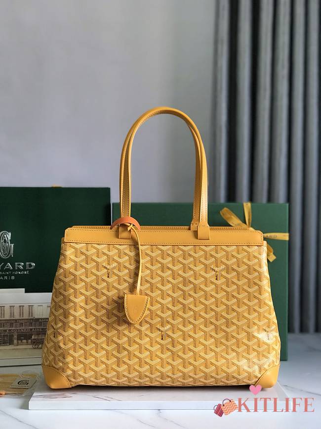 Kitlife Goyard Bellechasse Biaude Tote Bag Yellow 36x15x27cm  - 1