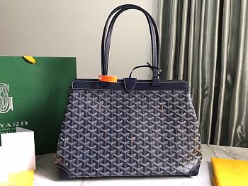 Kitlife Goyard Bellechasse Biaude Tote Bag Dark Blue 36x15x27cm 