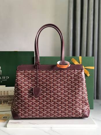 Kitlife Goyard Bellechasse Biaude Tote Bag Burgundy 36x15x27cm 