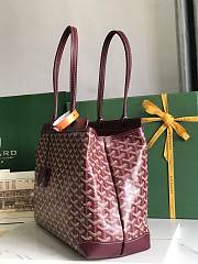 Kitlife Goyard Bellechasse Biaude Tote Bag Burgundy 36x15x27cm  - 4