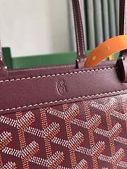 Kitlife Goyard Bellechasse Biaude Tote Bag Burgundy 36x15x27cm  - 3