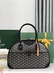 Kitlife Goyard Vintage Bowling Bag Black 35×23×10.5cm - 1