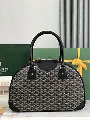 Kitlife Goyard Vintage Bowling Bag Black 35×23×10.5cm - 5