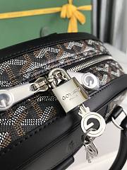 Kitlife Goyard Vintage Bowling Bag Black 35×23×10.5cm - 4