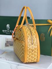 Kitlife Goyard Vintage Bowling Bag Yellow 35×23×10.5cm  - 5