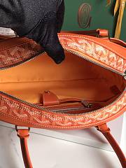 Kitlife Goyard Vintage Bowling Bag Orange 35×23×10.5cm  - 6