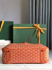 Kitlife Goyard Vintage Bowling Bag Orange 35×23×10.5cm  - 2
