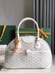 Kitlife Goyard Vintage Bowling Bag White 35×23×10.5cm  - 1