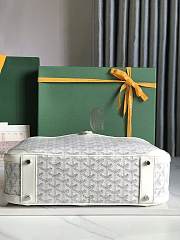 Kitlife Goyard Vintage Bowling Bag White 35×23×10.5cm  - 4