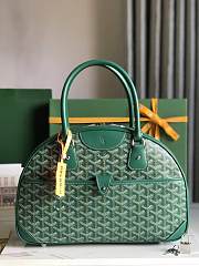 Kitlife Goyard Vintage Bowling Bag Green 35×23×10.5cm  - 1