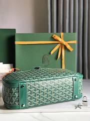 Kitlife Goyard Vintage Bowling Bag Green 35×23×10.5cm  - 6