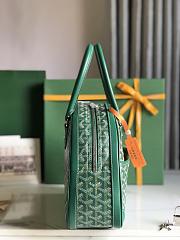 Kitlife Goyard Vintage Bowling Bag Green 35×23×10.5cm  - 5