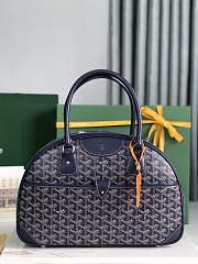 Kitlife Goyard Vintage Bowling Bag Dark Blue 35×23×10.5cm  - 1